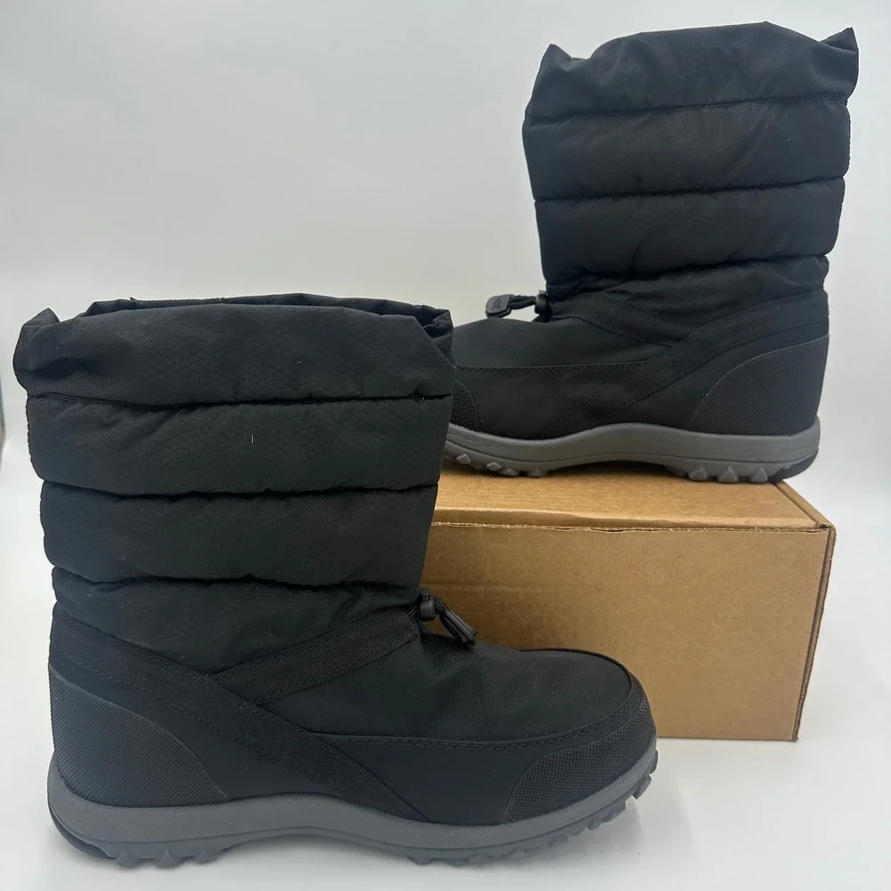 Baffin Winter Boots Womens 9 Black Cloud Low Waterproof Insulated EASE-W008 NEW